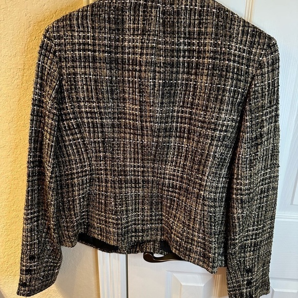 💙3/$20 JONES, New York Tweed Metallic Jacket Size 6 - Picture 6 of 10